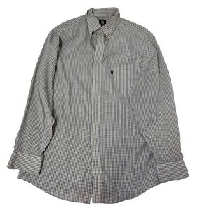 US Polo Assn Mens‎ Size M Button Down Shirt Plaid Long Sleeve Casual Top